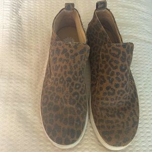Yellow Box  leopard print canvas shoes